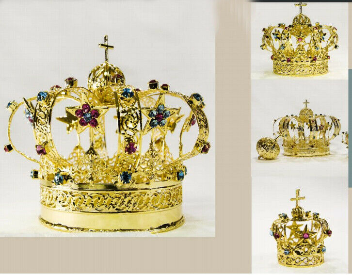 Crown Royal Filigree Gold With Stars & Rhinestones